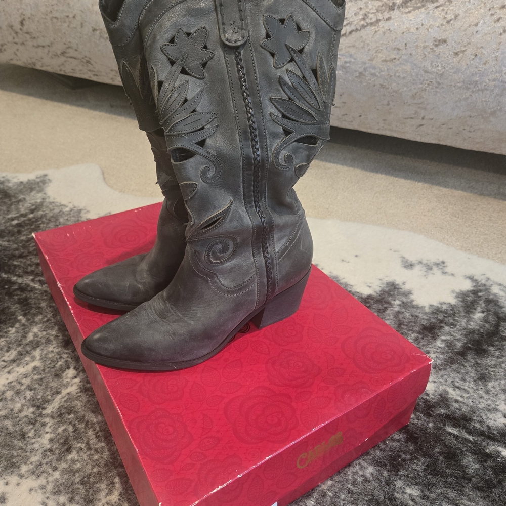 Carlos by Carlos Santana Black Heeled Boots
